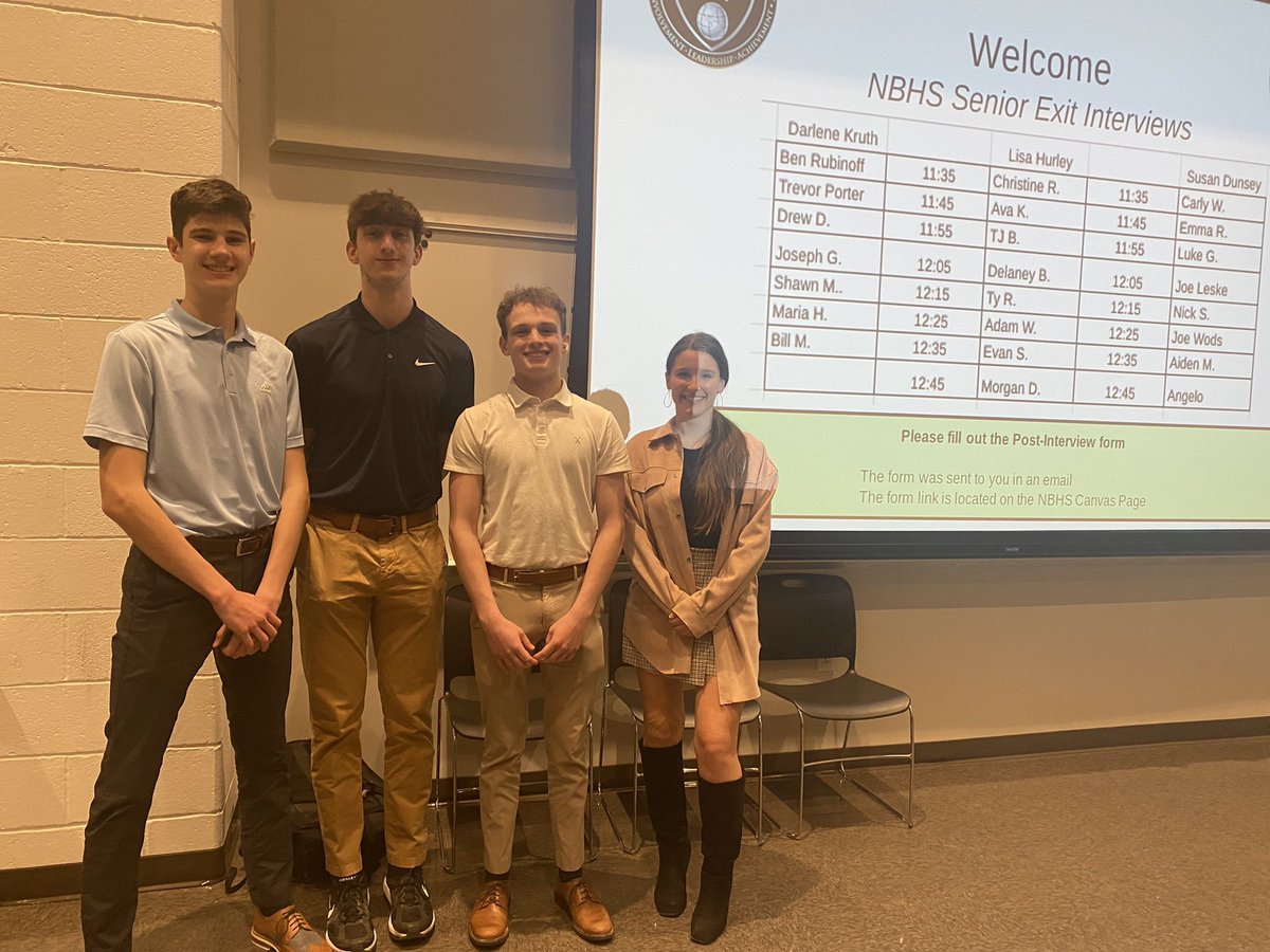 MrsKostella's tweet photo. The National Business Honor Society students lead their first service project on their own…Senior Exit Interviews. Well done President Adam Weidmann &amp; Treasurer TJ Bucy. Thank you to the interviewer volunteers Darlene Kruth,Lisa Hurley,&amp; Susan Dunsey. @wjhsd #wertj @TJHSJaguars https://t.co/KHcYyjbkat