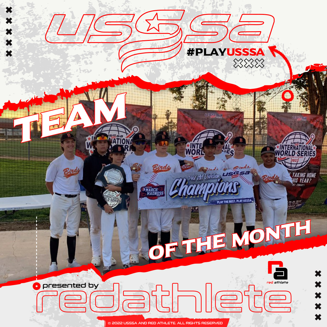 USSSABSBL's tweet photo. Congratulations to our March Teams of the Month! 🔥⚾️

13AAA SoCal Birds
13AAA Cyclones Blue
8AAA MNW Prime
12AA Aces

#PlayUSSSA https://t.co/jq8USnxNFp