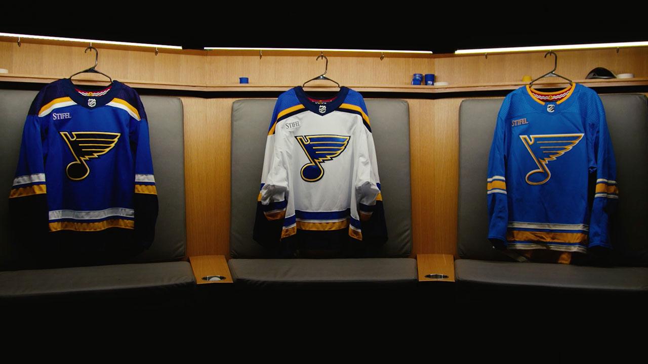 St louis blues jerseys through cheap the years