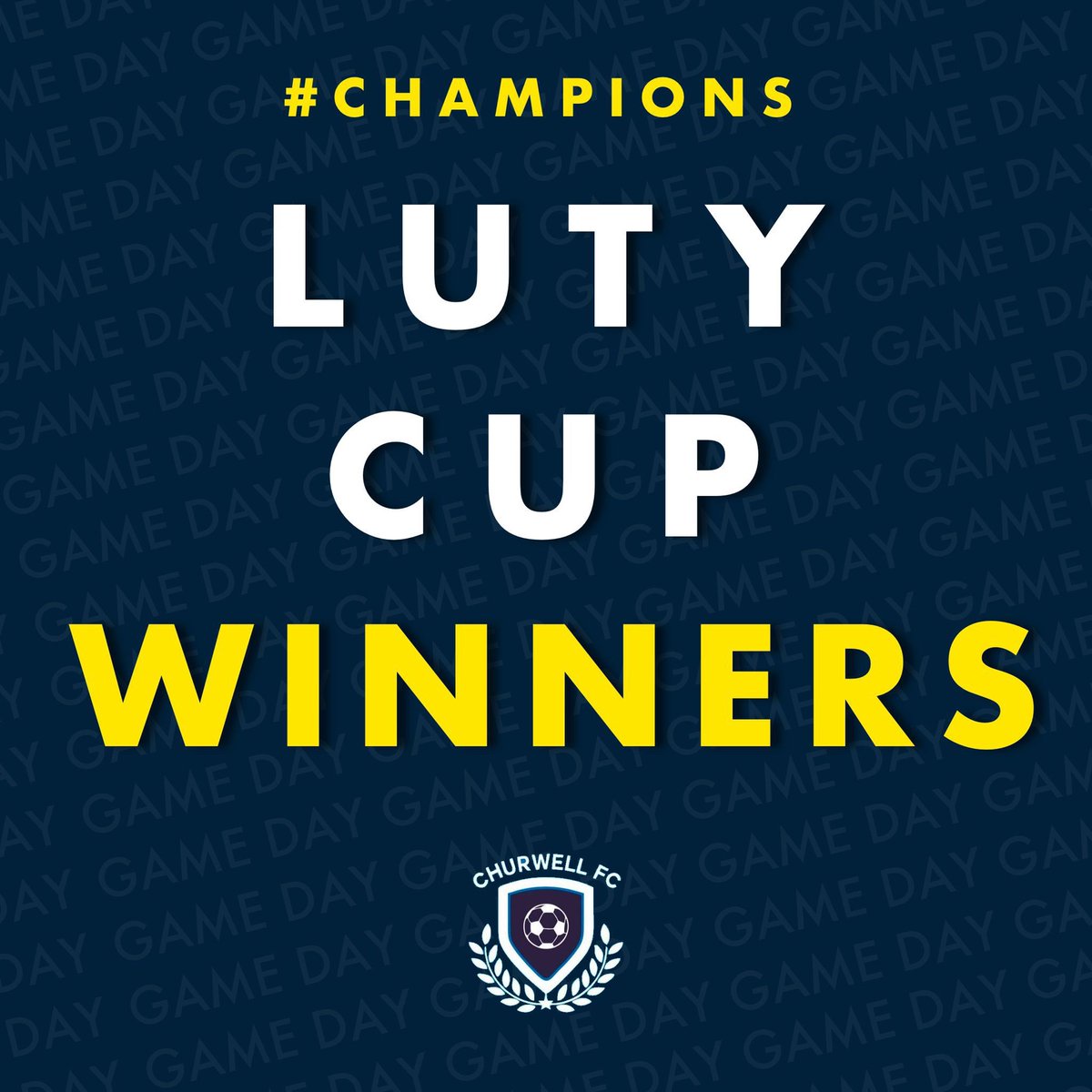 ChurwellFC's tweet image. CHAMPIONES 🏆