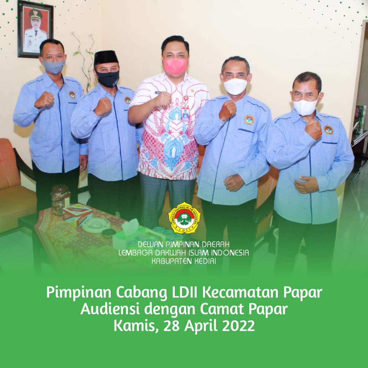 Audiensi PC LDII Kec. Papar bersama Camat Papar