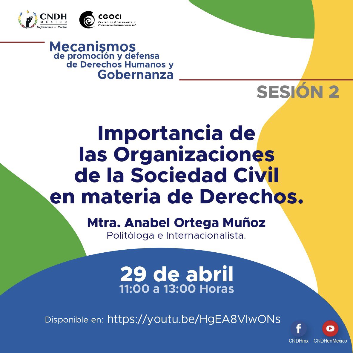 DefensoriaIPN's tweet photo. La Defensoria de los Derechos Politécnicos invita a participar al curso de "Mecanismos de Promoción y defensa de Derechos Humanos y Gobernanza”, impartido por la CNDH.

📅 29 de abril 
⏰ 11:00 hrs

#DerechosPolitécnicos
#ComunidadPolitécnicaSegura https://t.co/OT0dBHviiu