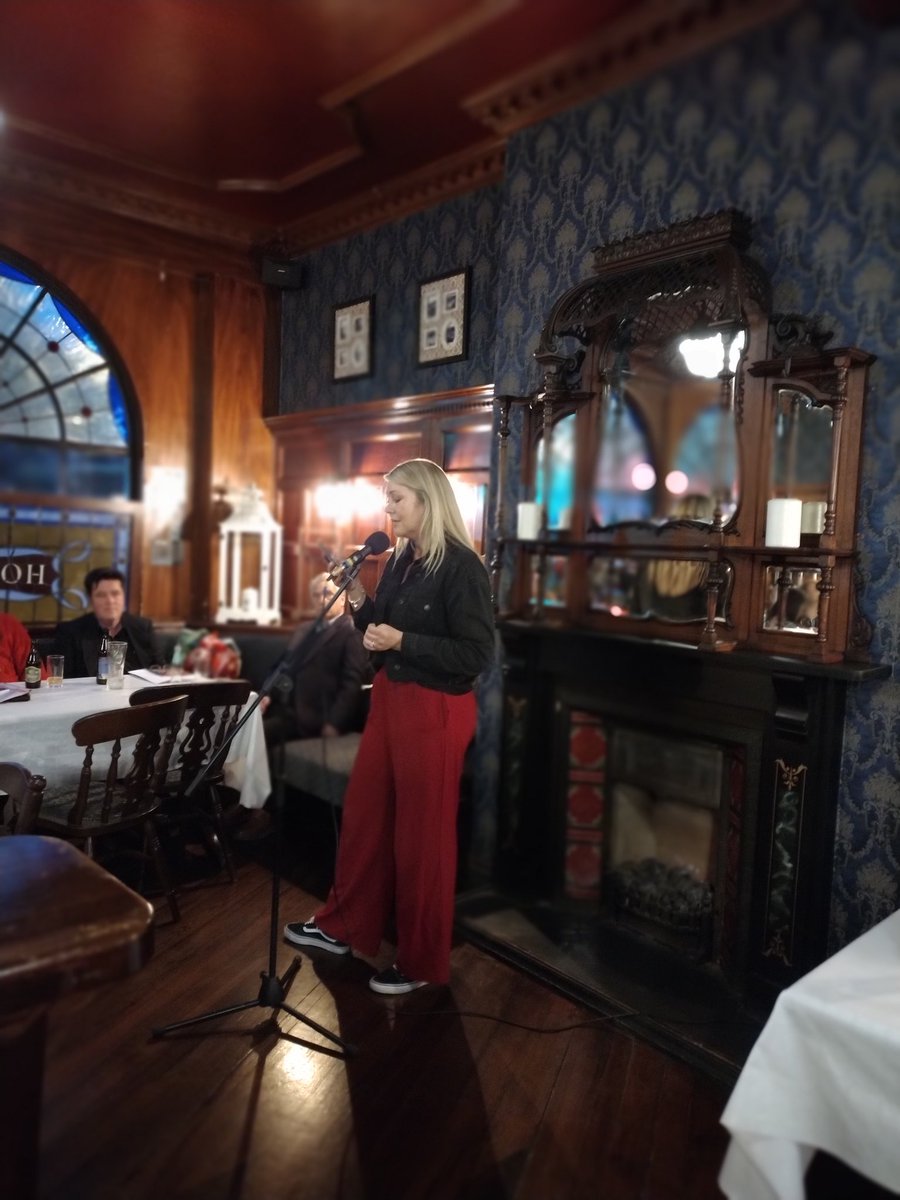 WaterfordDay's tweet photo. Gail Sheridan &amp; Billy Fenton reading @WaterfordWrite1 open mic at the Mansion House for @PoetryDay_IRL 
It is a very special event. Magic.
@WaterfordCounci @WaterfordCounci @WaterfordArts @PoetryProgRTE @poetryireland https://t.co/k5cu3lhcat