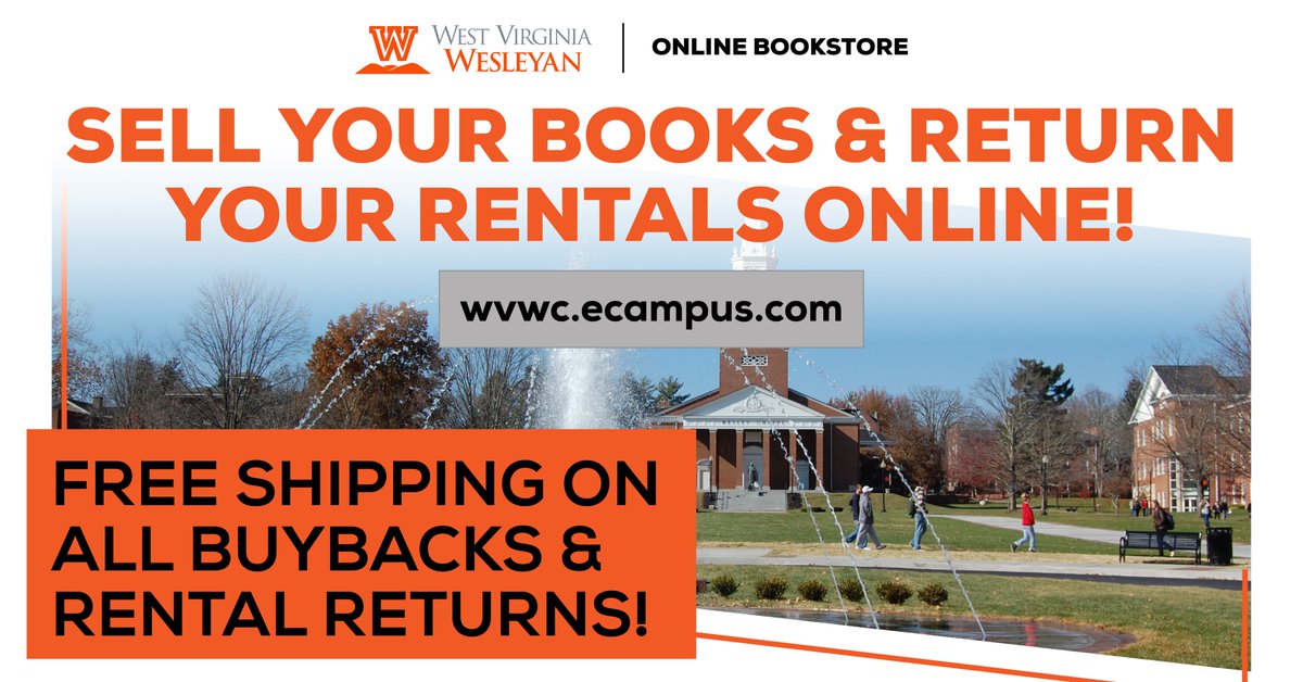 WVWC_SSC's tweet photo. Sell your books and return your rentals online through https://t.co/REIXF44zY0. Free shipping on all buybacks and rental returns! https://t.co/4OKiskstHC