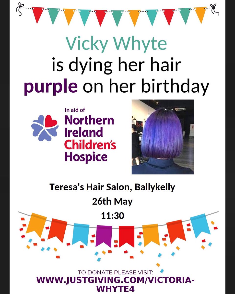 WhyteVictoria's tweet image. For my birthday this year I would love to raise some money for the Northern Ireland Childrens Hospice - please donate if you can: justgiving.com/fundraising/vi…