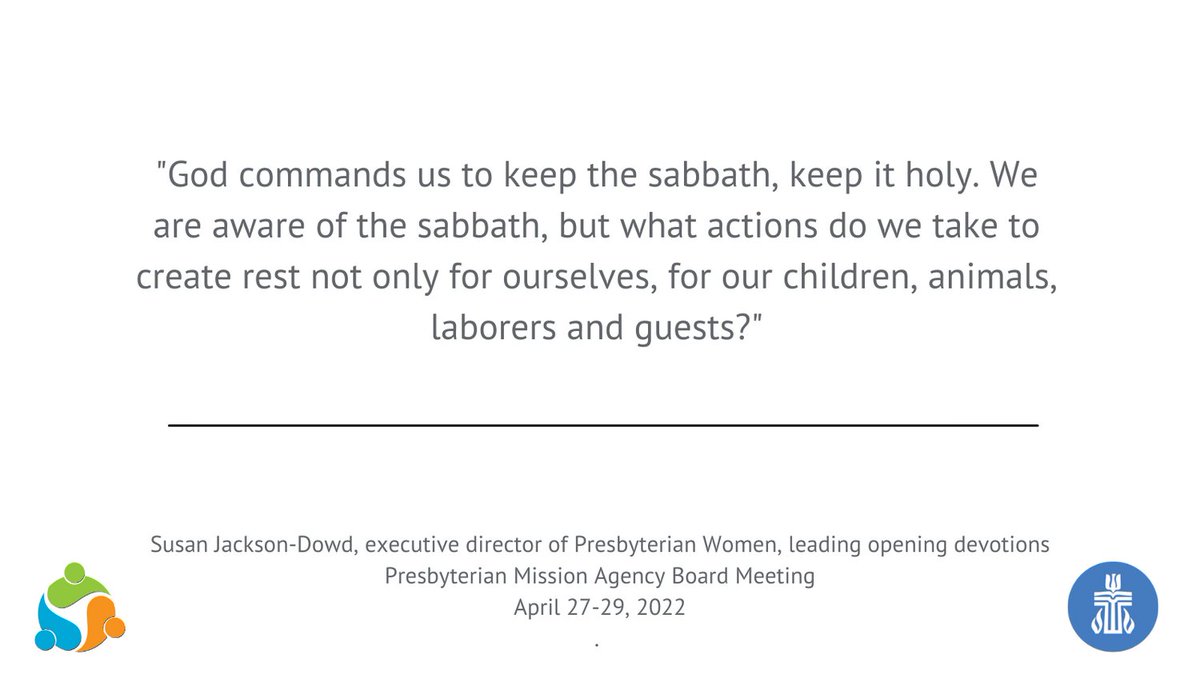 Presbyterian's tweet photo. #PMAB #PMA #PCUSA #Matthew25 https://t.co/76Ikjjagom