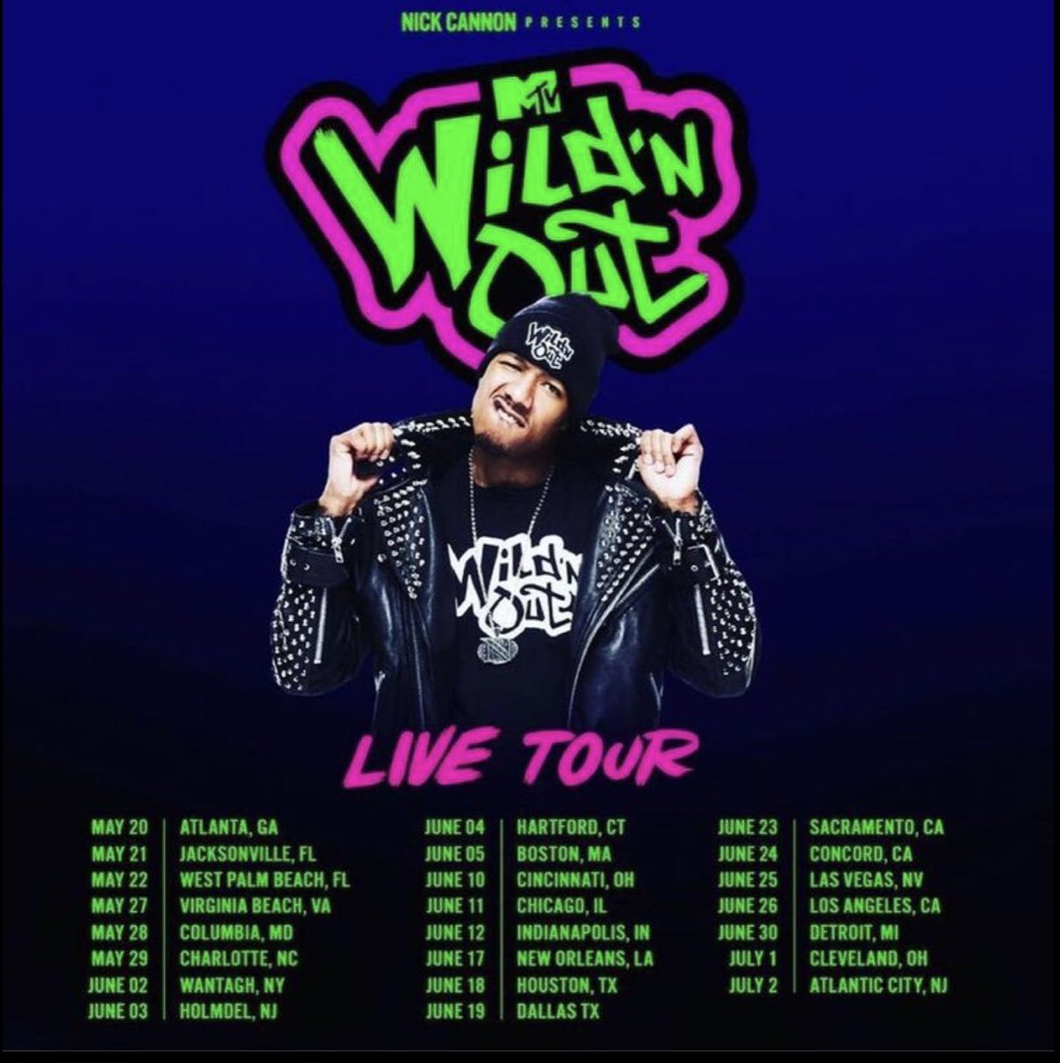 #WildNOut is coming LIVE to a city near you!! Grab your tickets now at ticketmaster.com/nick-cannon-pr…. Which town are you coming through? 🙌🏾🔥 <a href="/WildNOut/">Wild 'N Out</a>