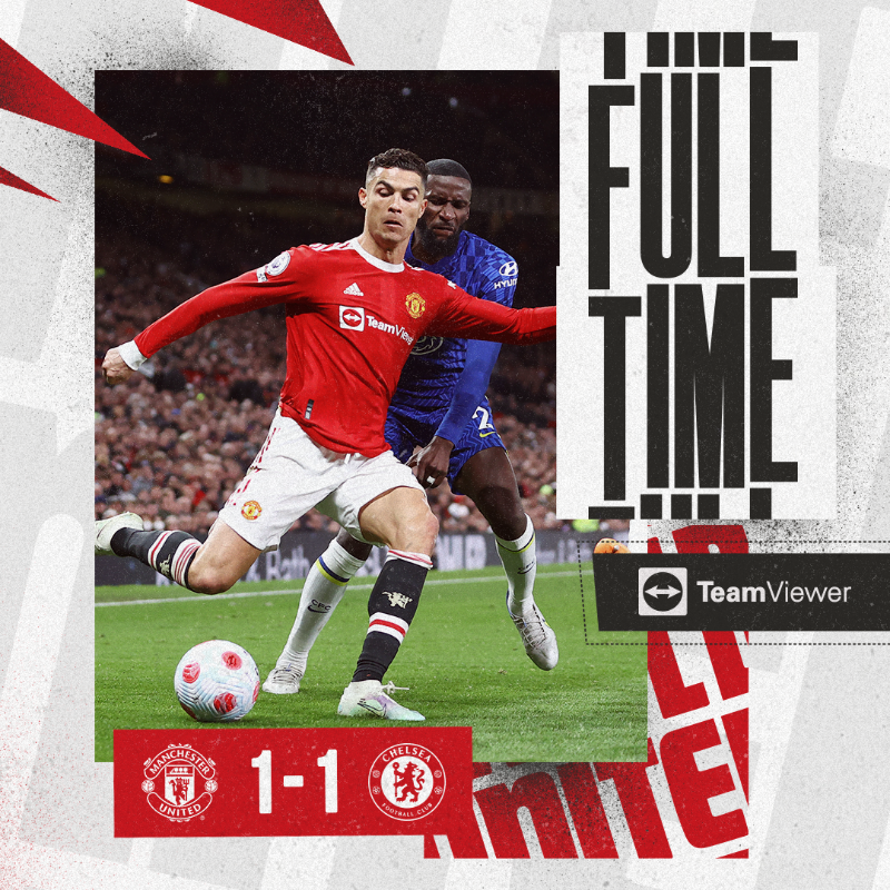 ManUtd's tweet photo. It finishes level at Old Trafford.

#MUFC | #MUNCHE