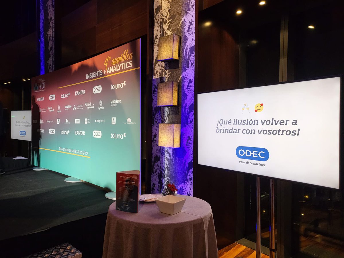 ODEC_SA's tweet photo. ¡Por fin! Celebramos con amigos y compañeros del sector del #marketresearch en #AsambleaInsightsAnalytics. ¡Y nosotros ponemos las copas! Felices de compartir esta velada. Somos #YourDataPartner https://t.co/nBsR2jKRa5
