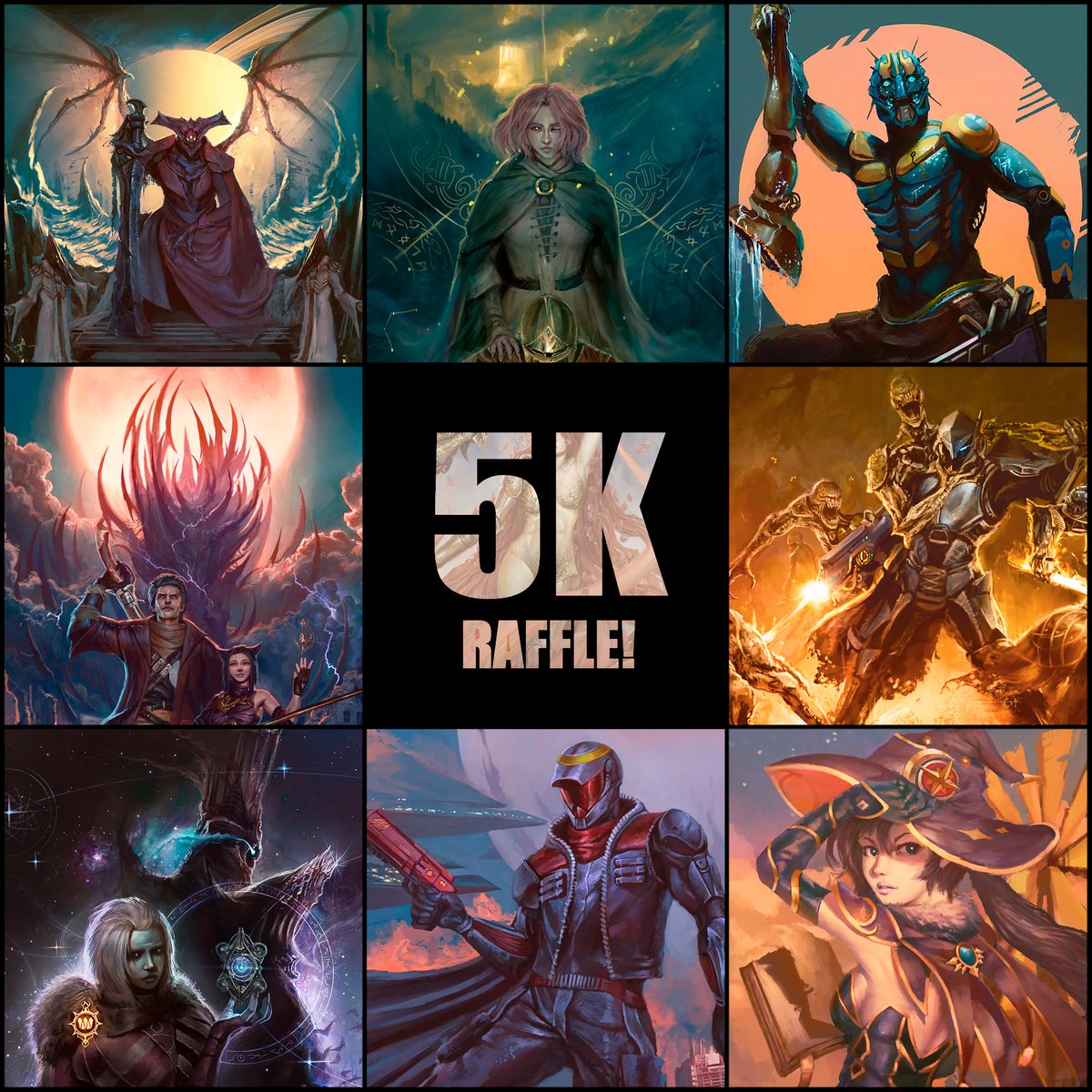 Flauzino_FLZ's tweet photo. Yep! 5 THOUSAND of y'all. I don't have words to describe how happy i am to be here and do what i do daily: ART! 
Truly, thank you.

As a gift for US, how about a RAFFLE???🎉🎉🎉

RT +❤️this post until - May 10th - for a chance to win an exclusive ICON artwork!!

Good luck!🎉 https://t.co/TPeK3rTYnq