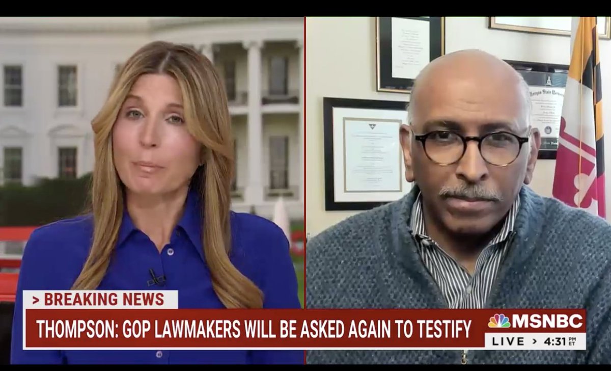 CultrHack's tweet photo. Ms @NicolleDWallace has just reported that Rep @BennieGThompson, chair of the #Jan6SelectCommittee announced they'll host 8 live public hearings outlining their findings &amp; interviewing key witnesses in June.

My advice? Air it in *prime-time* after Americans get home from work🇺🇸! https://t.co/N6LgyzAB4i
