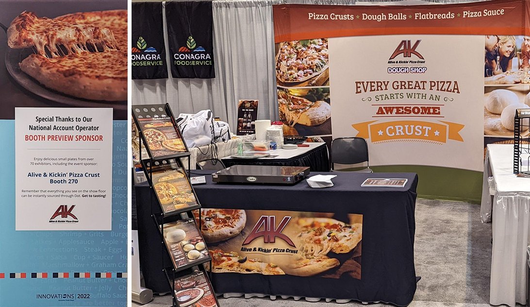 akcrust's tweet photo. We’re enjoying all the great conversations today at @DotFoods Innovations 2022 trade show.
 
If you’re around, stop over and chat with us at Booth 270. https://t.co/vT90IQjVLt
 
#DotInnovations2022 https://t.co/u5BvXTC3zQ
