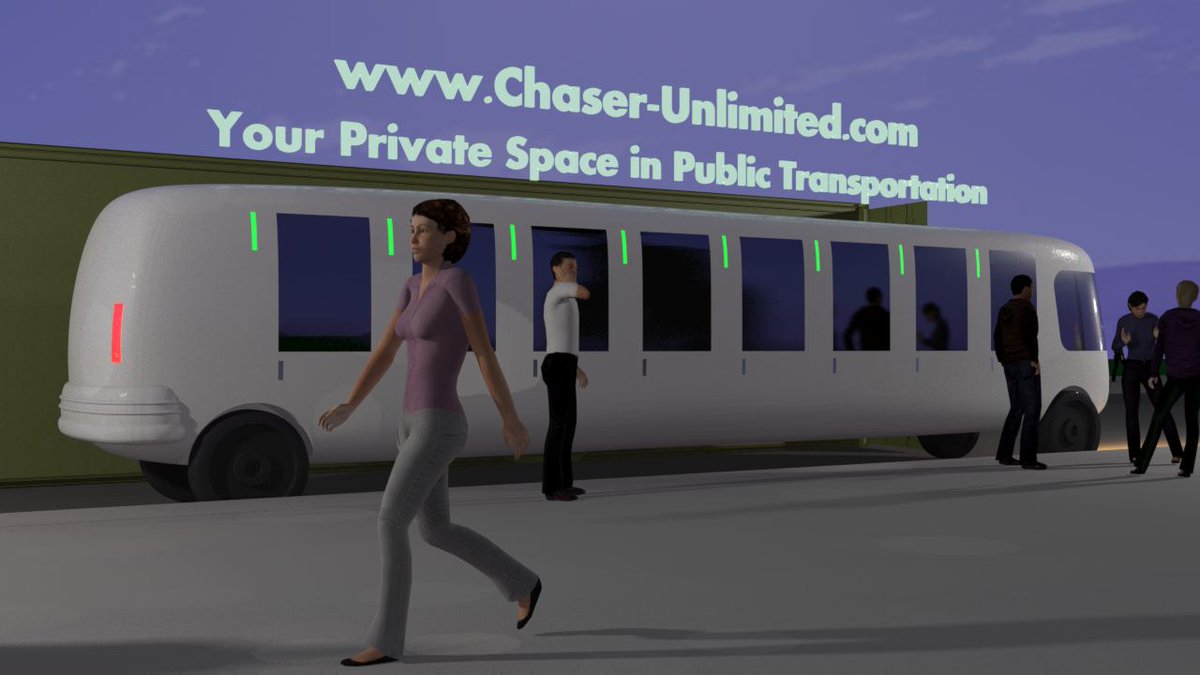 ChaserBus's tweet photo. the Chaser offers the most safe and clean transportation environment of any public bus in use today.  Help us bring the future of public transportation into production! Help us build:
Your Private Space in Public Transportation
https://t.co/KuGPSsg2kb https://t.co/qVDqZGnoGA