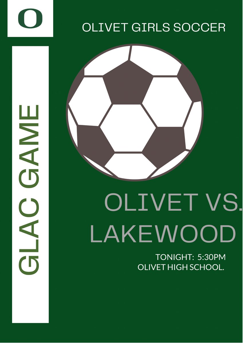 Oeaglessoccer's tweet photo. Soccer in Olivet tonight 530pm. https://t.co/NXpNShBcH4