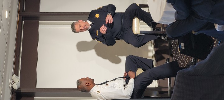 PKrein's tweet photo. #EDGE22 Law Enforcement discussion sharing just how critical a role that technology plays. https://t.co/RJ3oVbl1dD