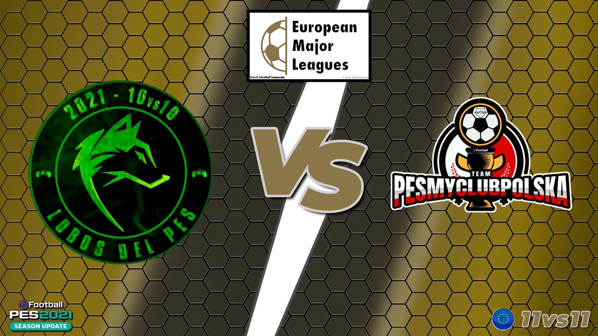 🟢𝑳𝒐𝒃𝒐𝒔 𝒅𝒆𝒍 𝑷𝒆𝒔⚫️

📆Hoy a las 22:30⏳
@eFootballEML Jornadas 11 y 26
🆚 𝗣𝗲𝘀𝗠𝘆𝗖𝗹𝘂𝗯𝗣𝗼𝗹𝘀𝗸𝗮

📺 DIRECTO en:
🟪 twitch.tv/pes_lobos