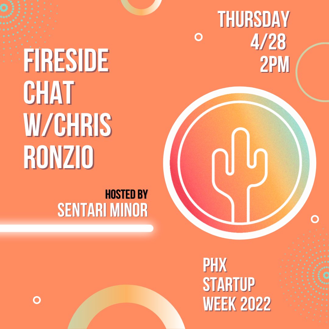 Here in #yesphx we're used to the heat. 

It may be 90 degrees outside, but inside at #PHXStartupWeek in a few minutes we're about to chill by the fire with <a href="/chrisronzio/">Chris Ronzio</a> (founder/CEO, <a href="/trainual/">Trainual</a>) for a chat on lessons learned in scaling startups. phxstartupweek.com