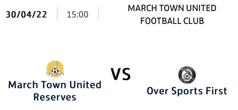 OverSports_FC's tweet photo. Next 🆙 ⚪️⚫️

First team travel to @MarchTownFC Res 
⏰ 3pm 
📍March Town FC

Reserves travel to @AlconburyFC1902 
⏰ 3pm
📍Alconbury Sports &amp; Social Club

#UpTheHumbugs #OverFam https://t.co/wQbFeox73n