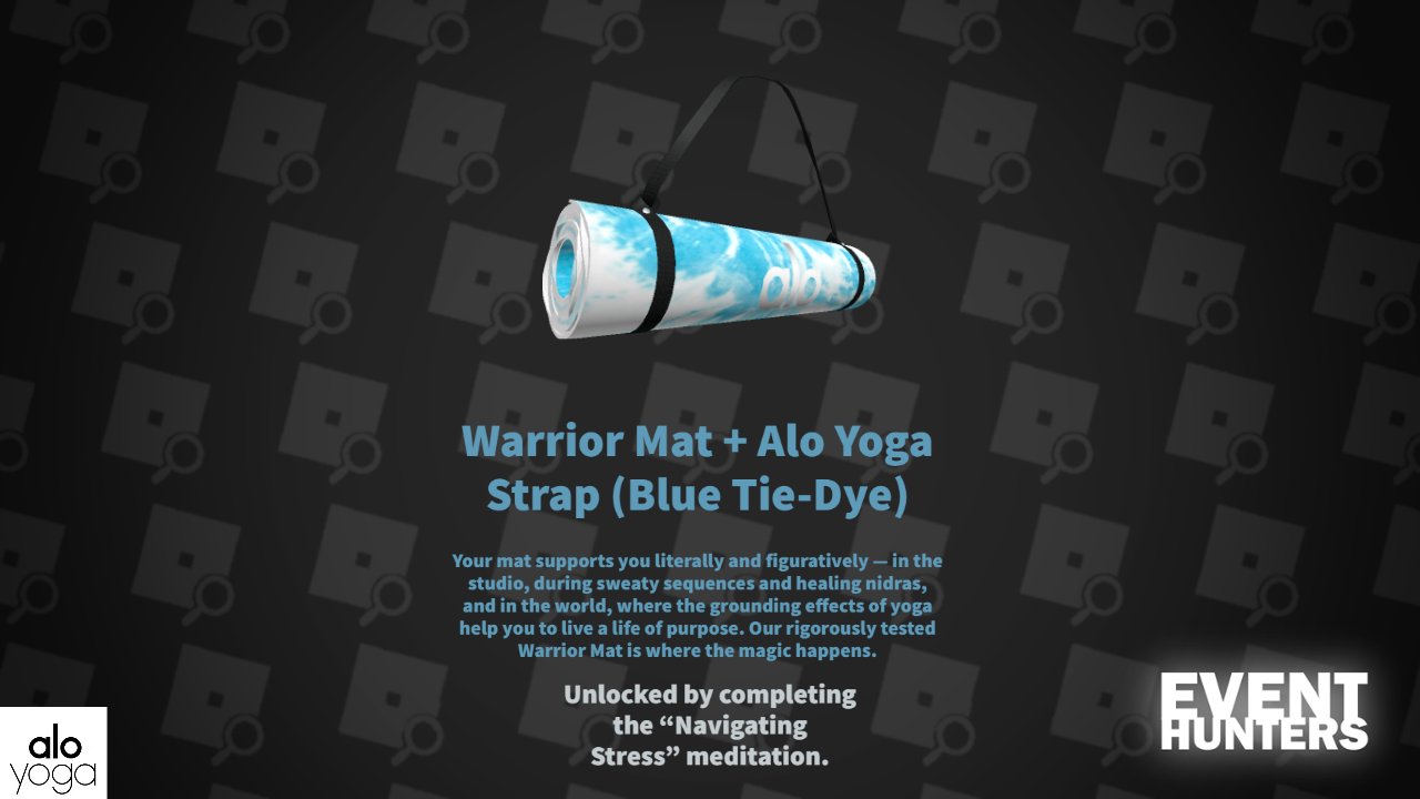 EVENT] How to get the PINK TIE-DIE WARRIOR MAT + ALO YOGA STRAP in