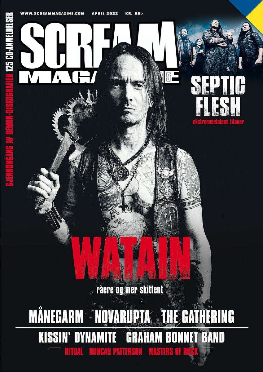 Scream Mag #265 i salg nå! #screammagazine #watain #septicflesh