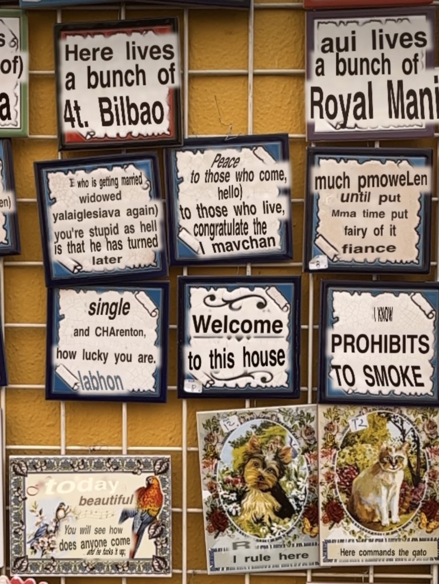 bbboatclub's tweet photo. I’m over in Spain looking at novelty tiles through google translate so that I can experience a shitpost augmented reality https://t.co/cdUR7h5boT