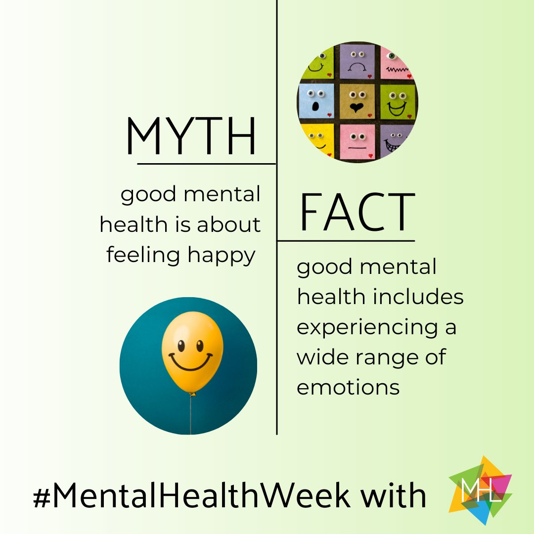mh_literacy's tweet photo. Noticing, naming &amp; understanding ALL our emotions (yep, even the tricky ones…) is important for building strong #mentalhealth. Let’s #GetReal and stop equating good mental health with simply feeling happy. #MentalHealthWeek #MentalHealthMonday #MentalHealthWeek2022 https://t.co/wMO7cxKJji