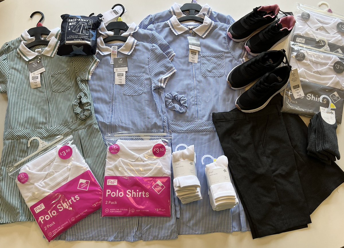 A huge thank you to <a href="/Tesco/">Tesco</a> for sponsoring School Drive. We recently supplied some basic school uniform packs to four local families struggling to kit their children out for the new school term. All curtesy of our wonderful sponsor <a href="/Tesco/">Tesco</a>!