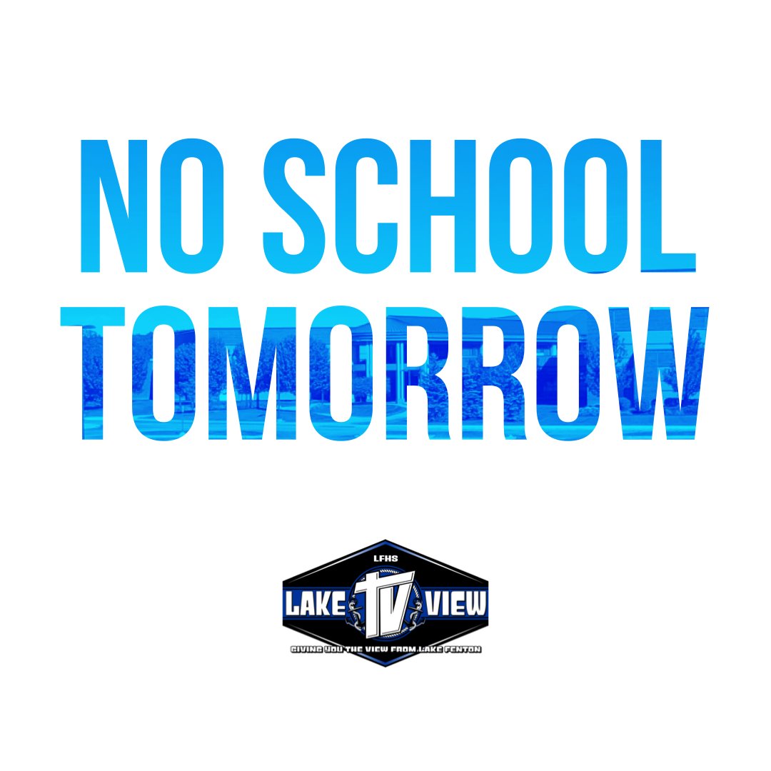 lakeviewtv's tweet photo. Just a reminder that there is NO SCHOOL TOMORROW, April 29th. Enjoy your long weekend and have fun at Prom! #LakeViewTV https://t.co/iHusuo6qvK