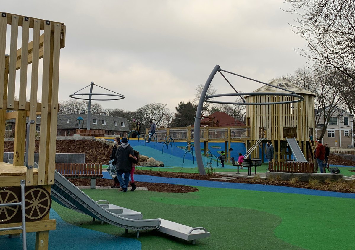 CambridgeUSA's tweet photo. Saturday the new #DanehyPark playground will be dedicated to #CambMA City Manager Louis A. DePasquale and his 45 years of service. Created with #accessibility in mind, this play area is Cambridge’s first to use #UniversalDesign! #Massachusetts #Boston

https://t.co/85DHOUhmwG https://t.co/9Ze27oddMK