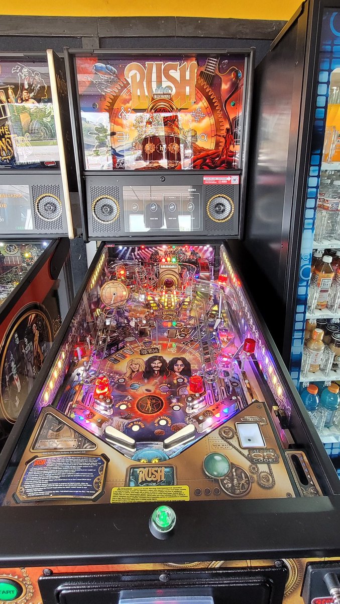 HoustonFastTrak's tweet photo. In lighter and happier news, we did get a new LE #pinball! #Rush #rushpinball #stern #sternpinball https://t.co/smsPWFMEkO