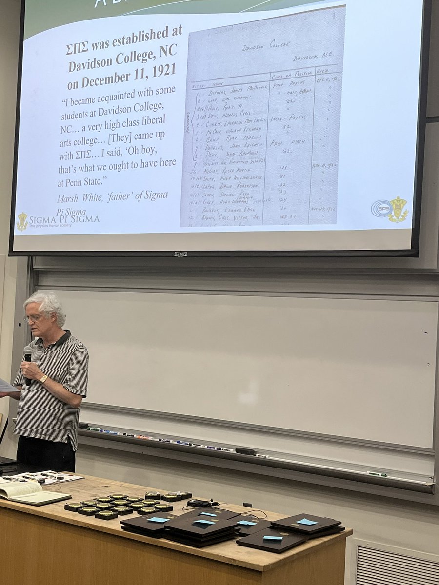 salsb's tweet image. #sigmapisigma induction at #wfu always surprises me to remember that it started at #davidsoncollege