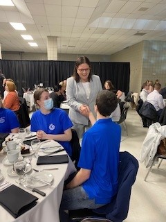 Thank you @BdnChamber for having YR at your luncheon today. Meeting &amp; talking with <a href="/HStefansonMB/">Heather Stefanson</a> was one of the highlights for the Senior YR Student Leadership Team. Having a Shout Out to YR during her address to attendees was amazing.
