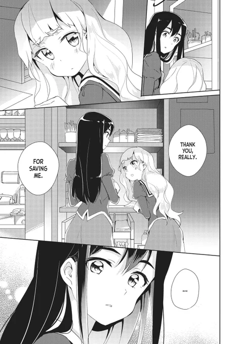 This manga is killing me. I like the vibe, the whole classy lesbians atmosphere with absurd humor goes well. 😂 