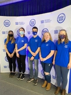 These amazing young people are members of the hard-working Sr YR Student Leadership Team. They attended the Brandon Chamber Luncheon today and met some of our community leaders.  Thank you to everyone who took the time to stop &amp; talk with these future changemakers.