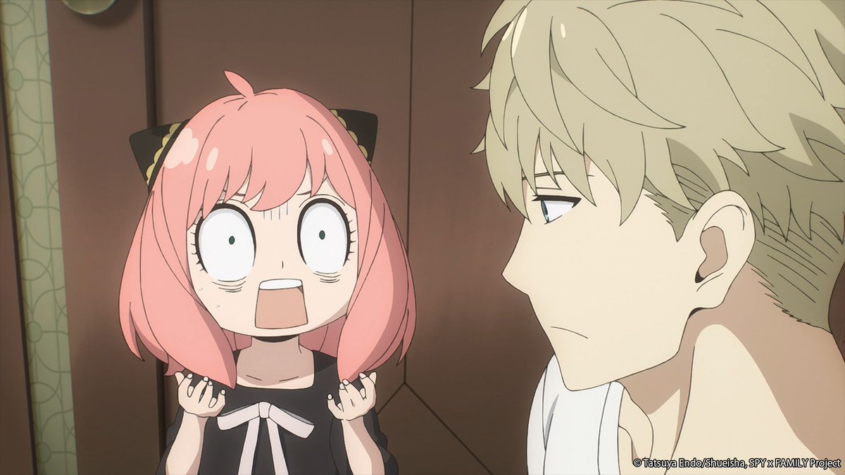 Crunchyroll's tweet photo. How many times will Anya make this face before the season ends? 🤔 (via @spyfamily_en) https://t.co/FKw5mJw7EQ