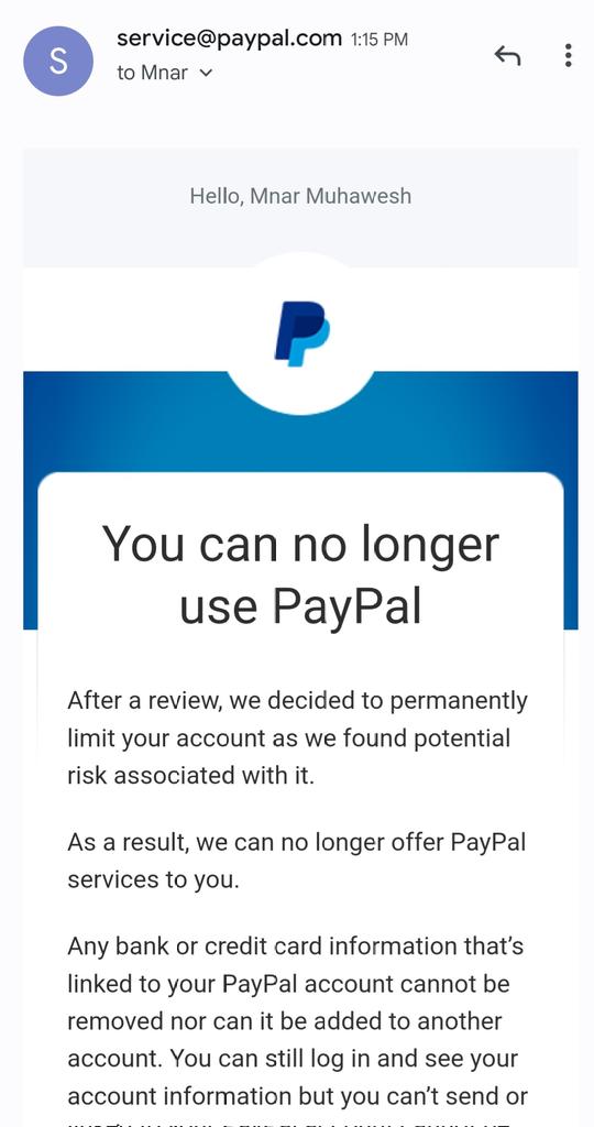 MnarMuh's tweet photo. URGENT: My PayPal account for @MintPressNews has been banned from PayPal without any reason. 

This is blatant censorship of dissenting journalists &amp; outlets. Please help us fight back so we can continue to expose the permanent war state.  https://t.co/nmp4xlZ0HD https://t.co/5rQnzZQxaj