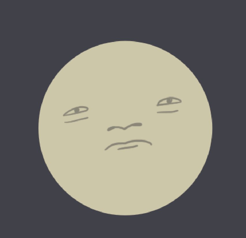 The <a href="/helletons/">Helletons</a> NFT collection has some super rare traits, including this grumpy faced full moon!
#NFTart #NFT #helletons #moon #polygon #traits