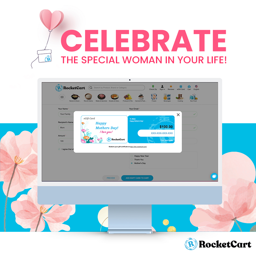 MyRocketCart's tweet photo. With Mother's Day right around the corner, give the special woman in your life the gift of convenience with a gift card from #RocketCart!
She can stock up on fresh ingredients and have them delivered right to her doorstep!
Shop our gift cards now >> https://t.co/NYEll5PcpV https://t.co/jrr4nooEeN