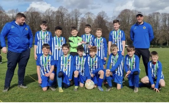 League &amp; Cup Winners  Our U11’s join the Double Club - Trojans 
⚽️💙😂👍