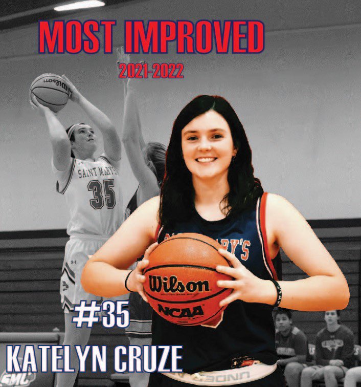 saintmarys_wbb's tweet image. 2021-2022 Most Improved Award - Katelyn Cruze