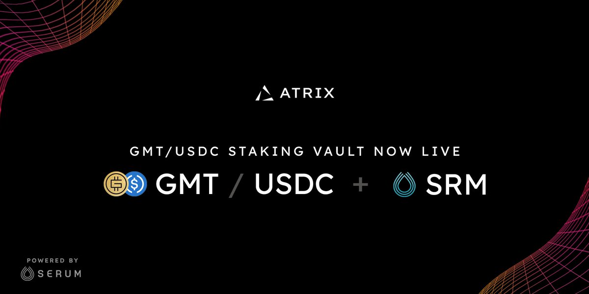 AtrixProtocol's tweet photo. 🎉 @Stepnofficial GIVEAWAY 🎉

To celebrate Atrix's GMT-USDC staking vault  (1000%+ APY 👀), we're giving away 100 $GMT to 3 lucky winners! 💰

To participate 🏃‍♀️
1. Follow @AtrixProtocol 
2. Like + RT this tweet
3. Like + RT @AtrixProtocol pinned

https://t.co/CEoRfGFK3g https://t.co/K1ZmO2W1Vt
