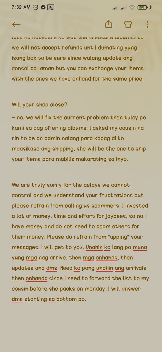 Jaybees_'s tweet photo. Good morning! Please read the advisory below po 😊 sorry for being inactive but we're back! I'm still currently sending check out links, please bear with me. If you have any questions, please do comment or send us a dm 😊. https://t.co/Tb5LpZTRsE