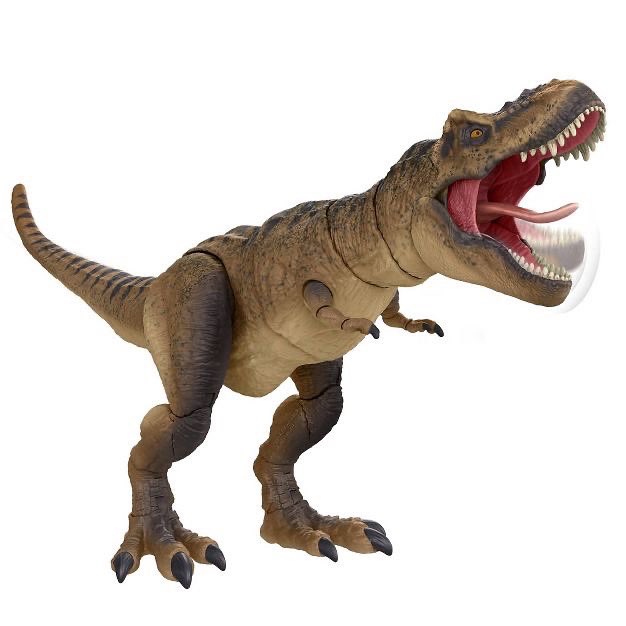 collectjurassic's tweet photo. HAMMOND COLLECTION T-REX REVEALED! The queen has arrived to @mattel’s collector-oriented 3.75”-scale figure line, with the iconic Jurassic dinosaur getting her own premium figure. Featuring tons of articulation + layers of paint detail, T-Rex is available for preorder now 1/2 https://t.co/1zGDAZjVKH