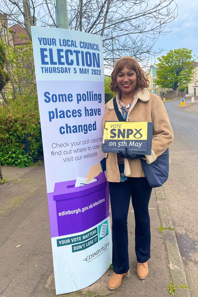On May 5th voting 🗳Shelly & 🗳@DAstonSNP into @Edinburgh_CC council will see @theSNP‘s:
👉🏽plans for more affordable homes in #craigentinny #duddingston,
👉🏽more high-quality jobs, 
👉🏽scrapping of council tax for under-22s.

#ActiveSNP #VoteSNP #council22