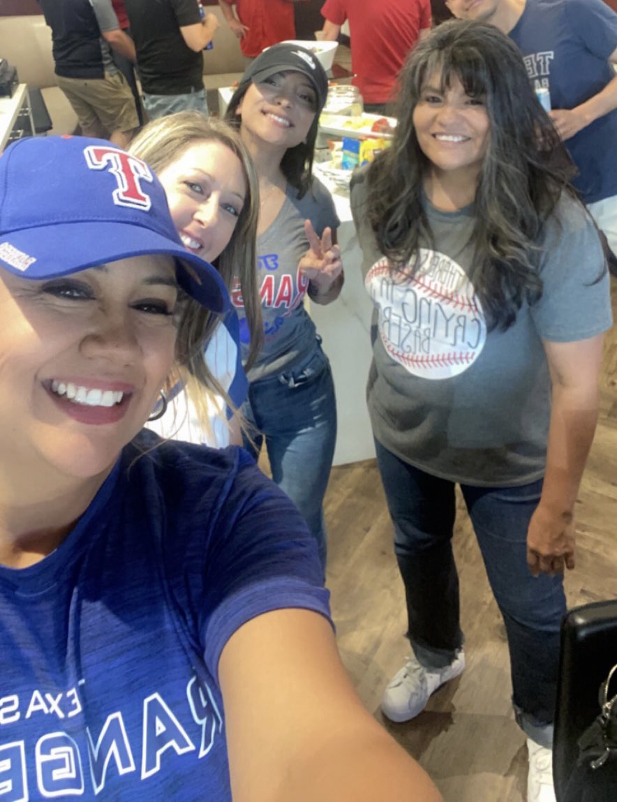 TexasPride11's tweet photo. Play ball!! NTX ACC Team Outing! There’s no crying in baseball! @TexasRangers⚾️@accmgrLupe @eddy_luster @MarinaMonthley @NoboaBrittney @Stuff_stephsaid @Brett_Acc_Life @NTX_Market https://t.co/ClpxtmNI06