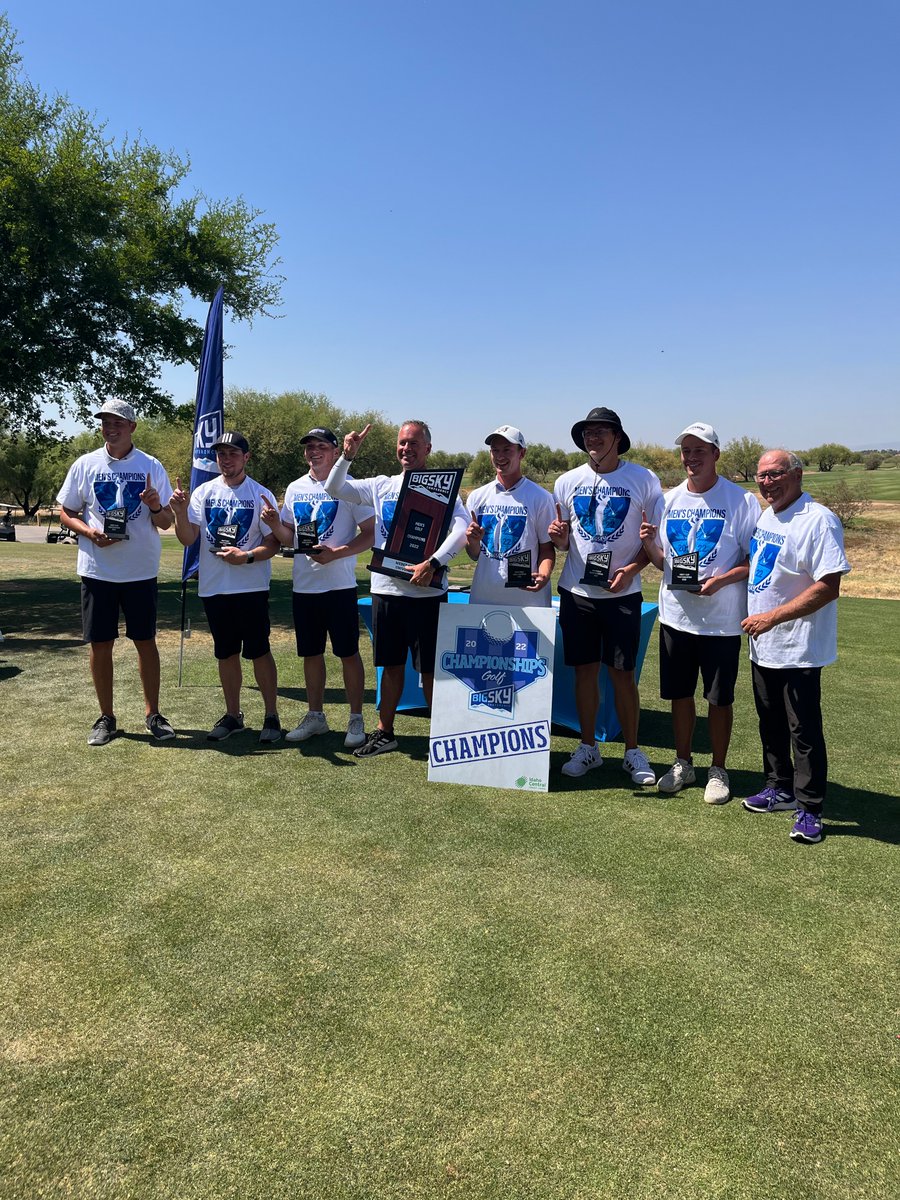 RussellBanz's tweet photo. Huge congrats to @HaydoBanz  and the Weber State Men’s Golf team as they win the Big Sky Conference Championship!  Hayden had some big-time up-and-down par saves coming down the stretch. Now on to NCAA DI Regionals!!! https://t.co/9vEUGoOBsS