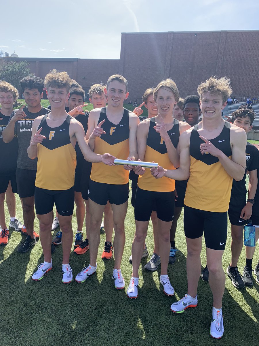 4x800 7:42.42 new state record