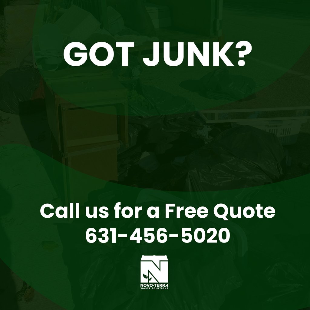 Call us for a free quote and guidance on your next  project. 📱 Novo Terra wastes no time in helping you clear a space. 🏡

#GarbageCollection #RecolecciónDeBasura  #WasteSolutions #rolloff #rolloffdumpster
#trashcollector #sustainable #wastecleanup #NYlocalbusiness