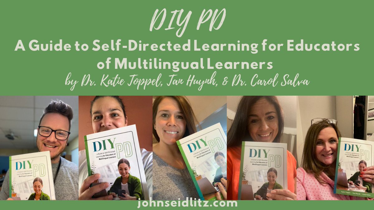 Seidlitz_Ed's tweet photo. Did you love @MsSalvaC, @TanKHuynh, & @KatieToppel's new book? Share your selfie & tag #DIYPD to let us know! https://t.co/VhmiJAqYBB #professionaldevelopment #MLs #ELs #EnglishLearners https://t.co/BU9xntk5bl