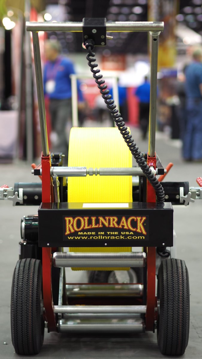 Spotted at #FDIC2022. <a href="/RollNRackUSA/">RollNRack</a> POWER ROLLER celebrating #NationalSuperheroDay with firefighters from around the world in Indy. #notallsuperheroeswearcapes